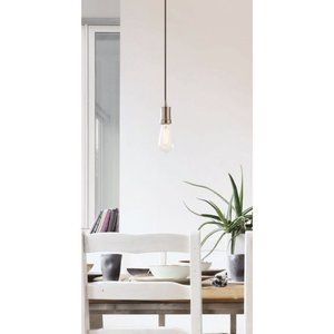Better Homes & Gardens Industrial 1-Light Pendant Light, Satin Nickel